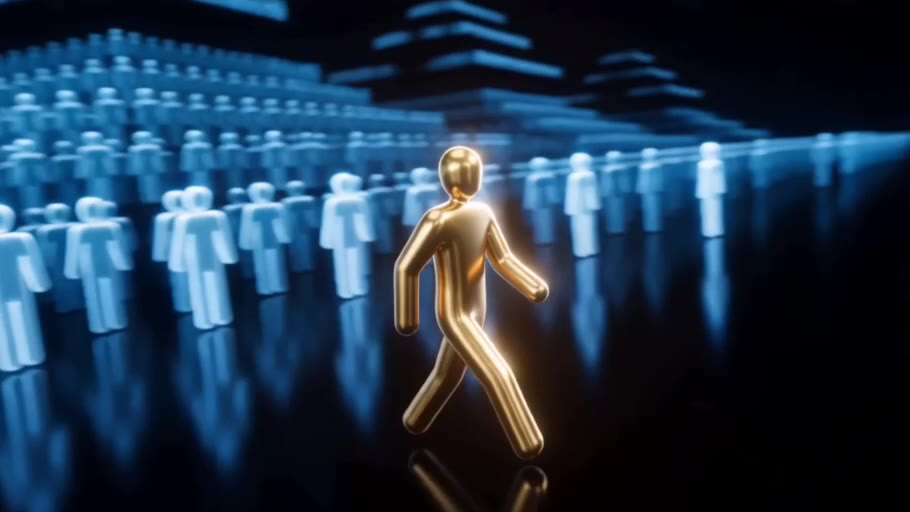 Glowing gold neural brain representing individualized intelligence